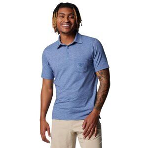 Columbia PFG Uncharted Polo Shirt Blue